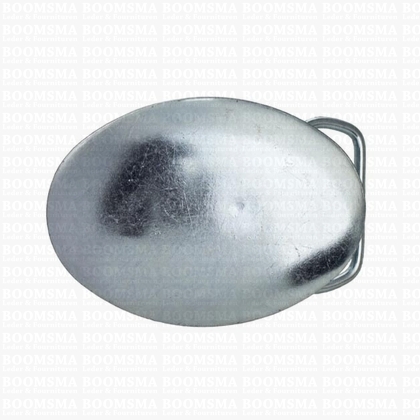 Buckle blanks silver oval small 62 × 48 mm, belt 2,5 up to 3 cm (ea) - pict. 1
