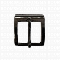 Buckle gun metal/ shiny black 23 mm (per piece)