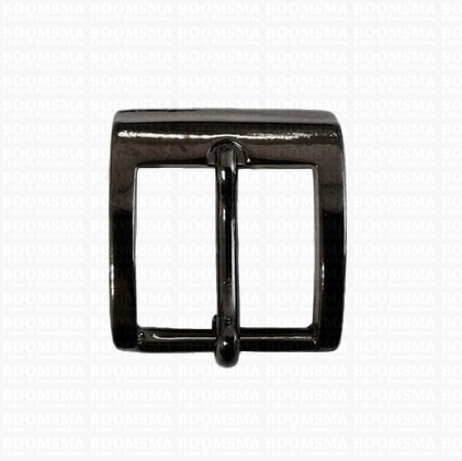 Buckle gun metal/ shiny black 23 mm (per piece) - pict. 1