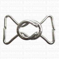 Buckle hook/loop silver hook clasp for 30 mm belt
