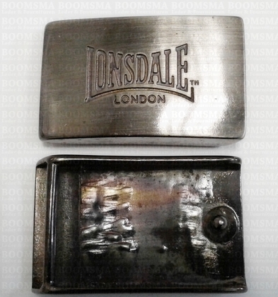 Buckle Lonsdale (London) 6,4 cm x 3,8 cm (35 mm belt)  per piece colour: silver - pict. 2