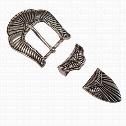 Buckle set: Western silver 25 mm - pict. 1