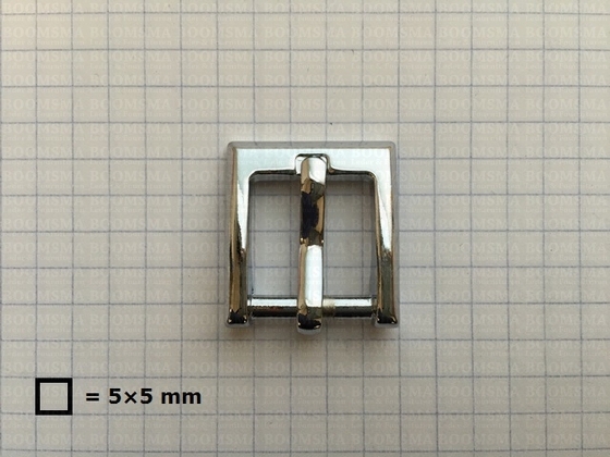 Buckle square chrome plated 16 mm - pict. 2