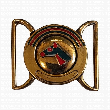 Buckle with horsehead gold 49 mm (ea) - pict. 1