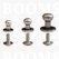 Button studs antique/mat silver  MEDIUM  (per 10 pcs.) - pict. 1