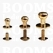 Button studs gold SMALL  A: bal Ø 5 mm - B: 3 mm, C: total height 8 mm  (per 10) - pict. 1