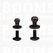 Button studs nearly black SMALL  A: bal Ø 5 mm - B: 3 mm, C: total height 8 mm  (per 10) - pict. 1