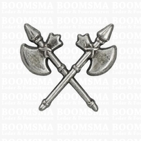 Concho: Celtic conchos screwback silver coloured Axes 25 × 22 mm