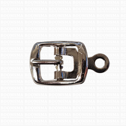Centre bar buckle with plate small - 14 mm silver 14 mm - pict. 1