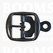 Centre bar buckle with plate small - 22 mm nearly black 22 mm - pict. 1