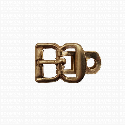 Centre bar buckle with plate small - 12 mm gold 12 mm  - pict. 1