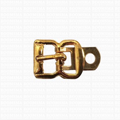 Centre bar buckle with plate small - 12 mm gold 12 mm  - pict. 1