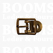 Centre bar buckle with plate small - 12 mm gold 12 mm (old gold) - pict. 1