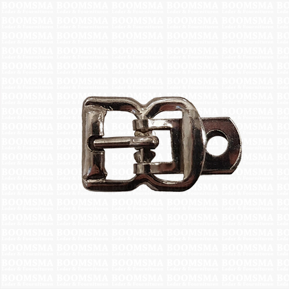 Centre bar buckle with plate small - 12 mm silver 12 mm - pict. 1