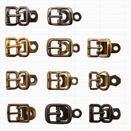 Centre bar buckle with plate small - 12 mm - pict. 3