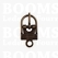 Centre bar buckles de luxe antique brass plated 12 mm (ea) - pict. 1