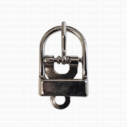 Centre bar buckles de luxe silver coloured 16 mm (ea) - pict. 1