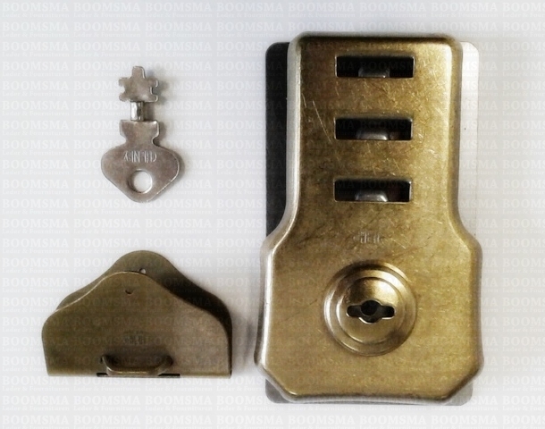 Brefcase Lock Buy your Briefcase key lock antique brass plated (per pair) online
