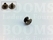 Chicago screws antique brass plated nr. 5   A= screw-head Ø 9 mm, B= screw-tube length 5 mm, C= Ø 4 mm (per 10 pcs.) - pict. 2