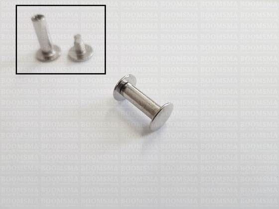Chicago screws silver nr. 2  (per 10 pcs.) - pict. 4