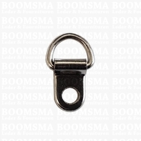 Clip & Dee silver width D-ring ± 8 mm (per 10 pcs)