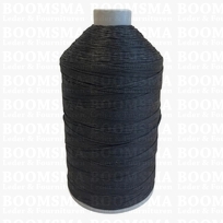 Coats Terko Satin thread black Tkt 008 Tex 300 ('Thick' like 11/3 nylon thread), 1.000 meters 
