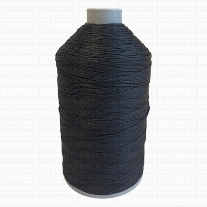 Coats Terko Satin thread black Tkt 008 Tex 300 ('Thick' like 11/3 nylon thread), 1.000 meters  - pict. 1