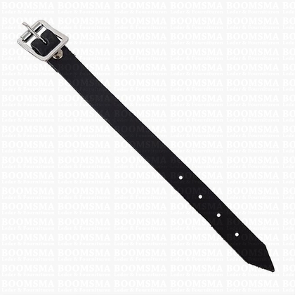 Coloured little belt (split) black 1,5 × 20 cm - pict. 1