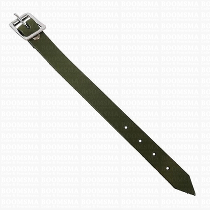 Coloured little belt (split) green 1,5 × 20 cm  - pict. 1
