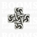 Concho: Celtic conchos screwback Filigree cross - pict. 3