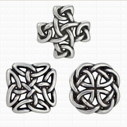 Concho: Celtic conchos screwback Filigree cross filigree conchofiligree concho cross (ea) 30 x 30 mm cross 'square' (ea) 30 x 30 mm - pict. 2