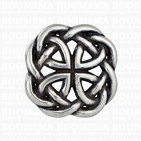 Concho: Celtic conchos screwback Filigree round filigree concho knot 'round' (ea) 30 x 30 mm