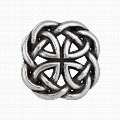 Concho: Celtic conchos screwback Filigree round filigree concho knot 'round' (ea) 30 x 30 mm - pict. 1