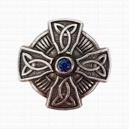 Concho: Celtic conchos screwback saphire - pict. 2