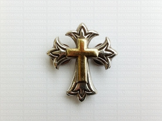 Concho: Celtic conchos screwback silver Cross 29 × 32 mm - pict. 2