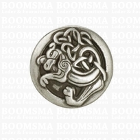 Concho: Celtic conchos screwback silver dragon (ea)