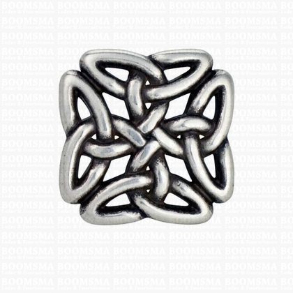 Concho: Celtic conchos screwback filigree square filigree concho knot 'square' (ea) 30 x 30 mm - pict. 1