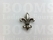 Concho: Celtic conchos screwback silver French lily 'Fleur des Lis' 22 × 32 mm - pict. 2