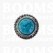 Concho: Concho Ted with turquoise 'stone' 20 mm (3/4'' inch) large (12 mm stone) - pict. 1