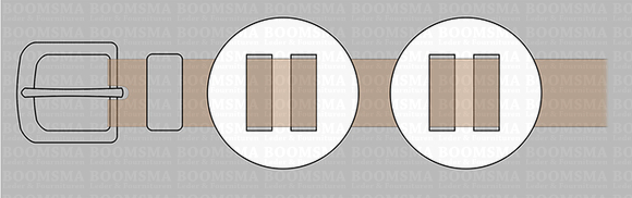 Concho round 'star' design slotted round small (5 pcs.) (per pack) - pict. 3