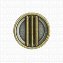 Concho: Steam punk concho screwback silver and gold  3-bar porthole (ea)