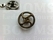 Concho: Steam punk concho screwback silver and gold Valve wheel (ea) - pict. 2