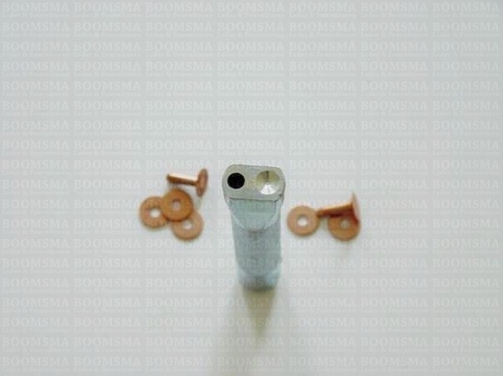 Copper rivet and burr setter large copper rivet (thick/large) and burr setter, (Excl. copper rivets) - pict. 5