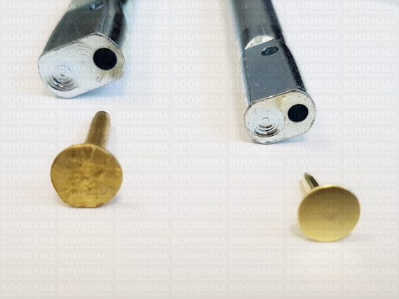Copper rivet and burr setter large copper rivet (thick/large) and burr setter, (Excl. copper rivets) - pict. 4