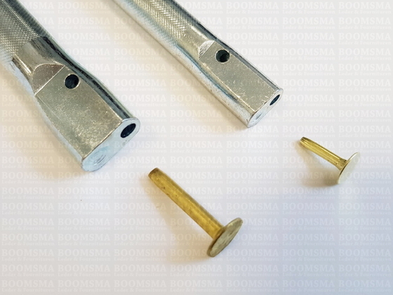 Copper rivet and burr setter small copper rivet (thin) and burr setter, (Excl. copper rivets) - pict. 4