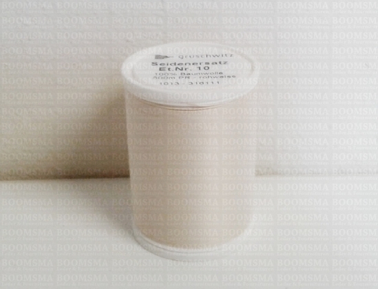 Cotton thread white / cream nr. 10 linen (off white 198) - pict. 2