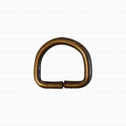 D-ring unwelded antique brass plated 10 mm (10 pcs.) - pict. 1