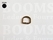 D-ring unwelded antique brass plated 12 mm (10 pcs.) - pict. 1