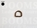 D-ring unwelded antique brass plated 16 mm (10 pcs.) - pict. 1