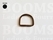 D-ring unwelded antique brass plated 25 mm (10 pcs.) - pict. 1